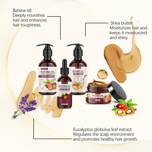 Batana Oil Hair Care Set for Repair