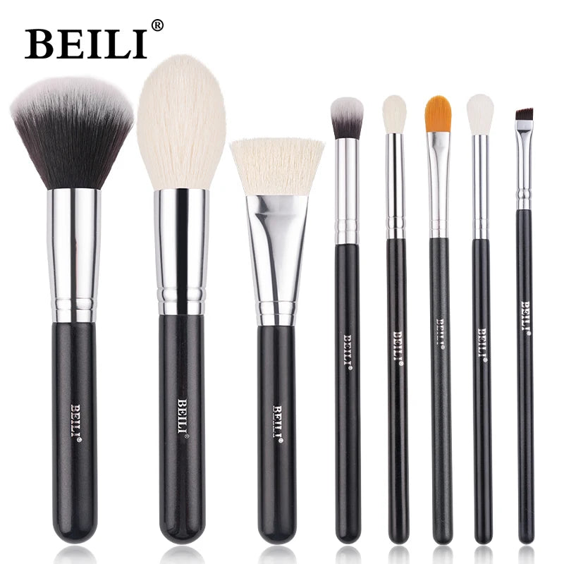 Complete Professional Make Up Brush Set with Goat Hair