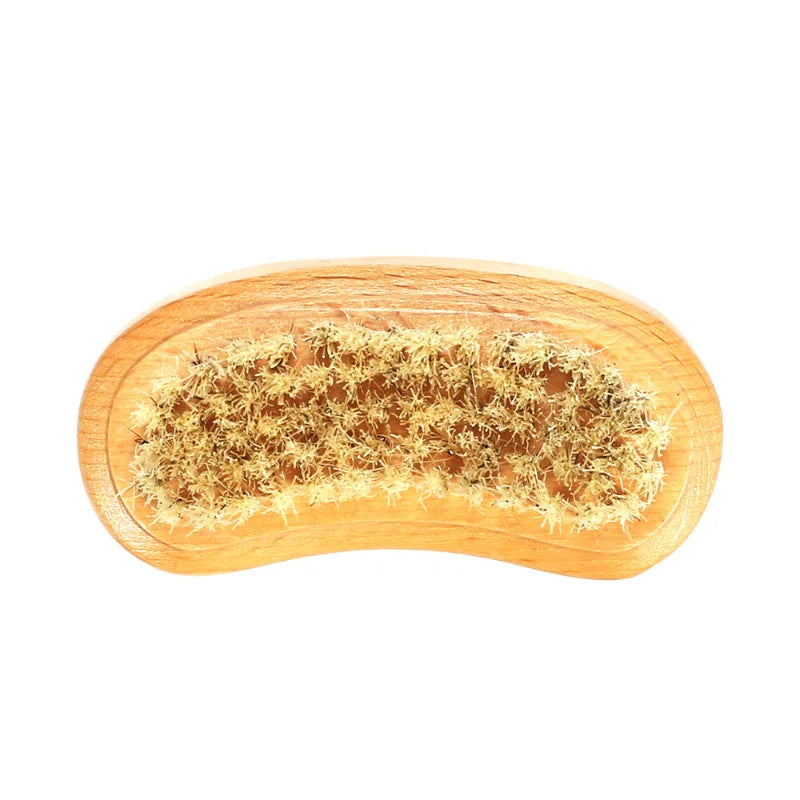 Double-Sided Natural Bristles Scrubbing Brush