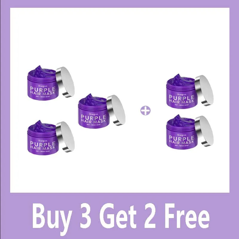 Purple Keratin Hair Mask for Dry Frizzy Hair