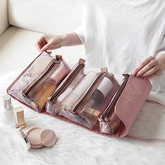 4 in 1 Foldable Nylon Cosmetic Bag