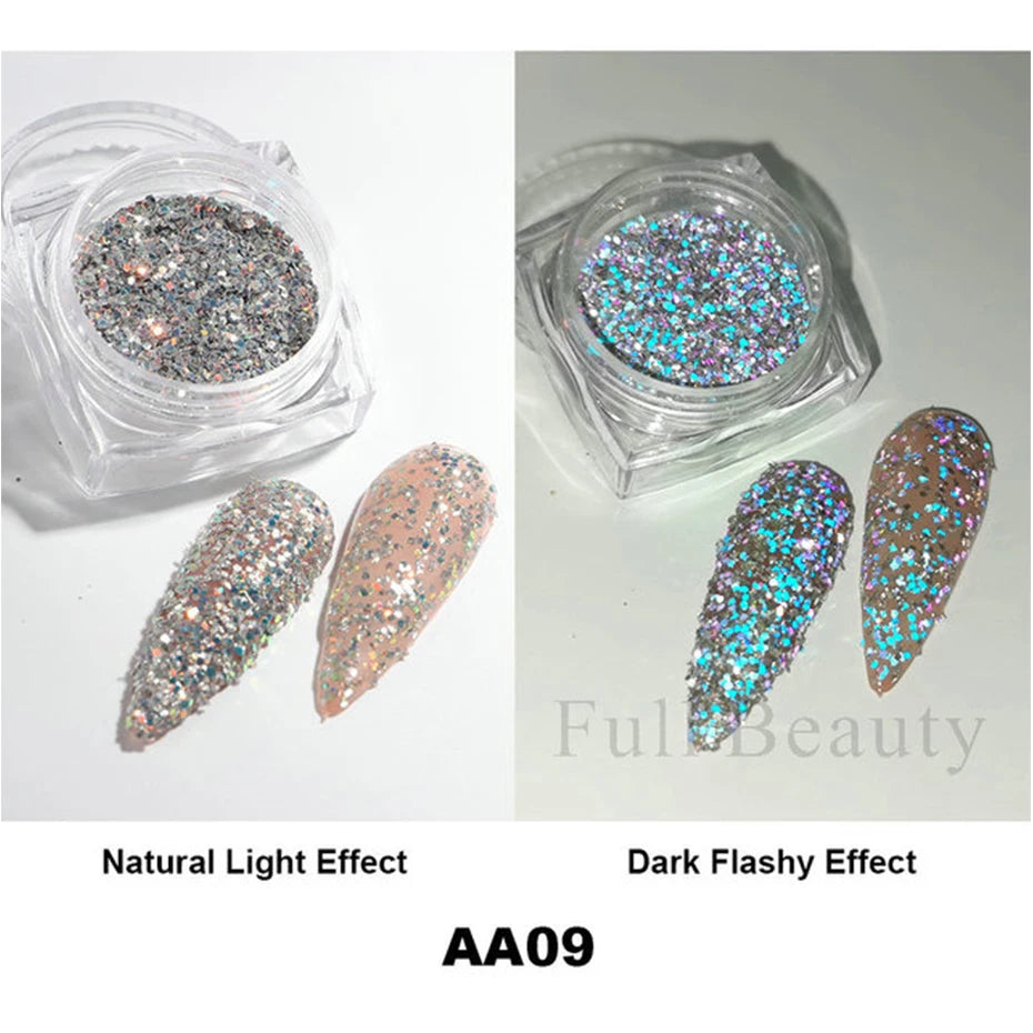 Moonlight Silver Cat Eye Nail Powder