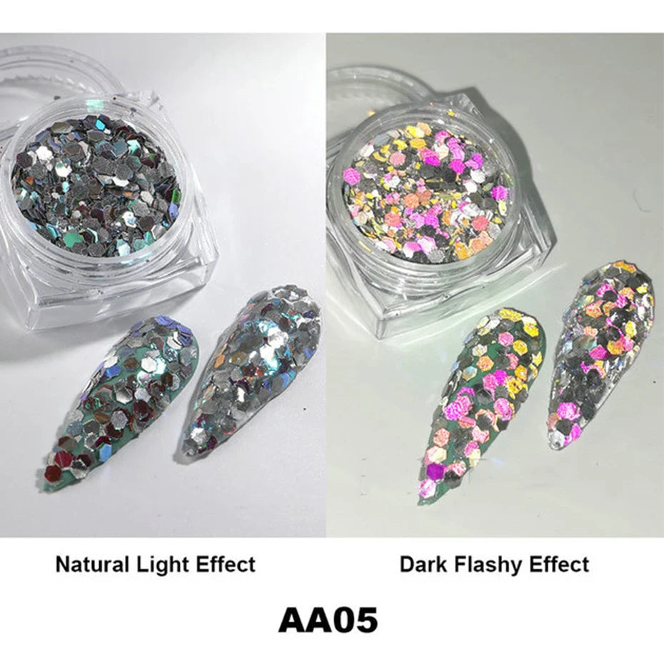 Moonlight Silver Cat Eye Nail Powder