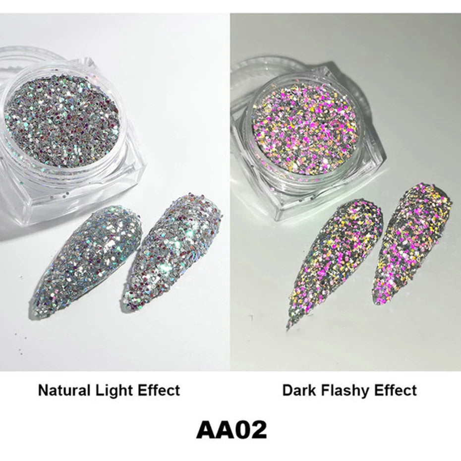 Moonlight Silver Cat Eye Nail Powder