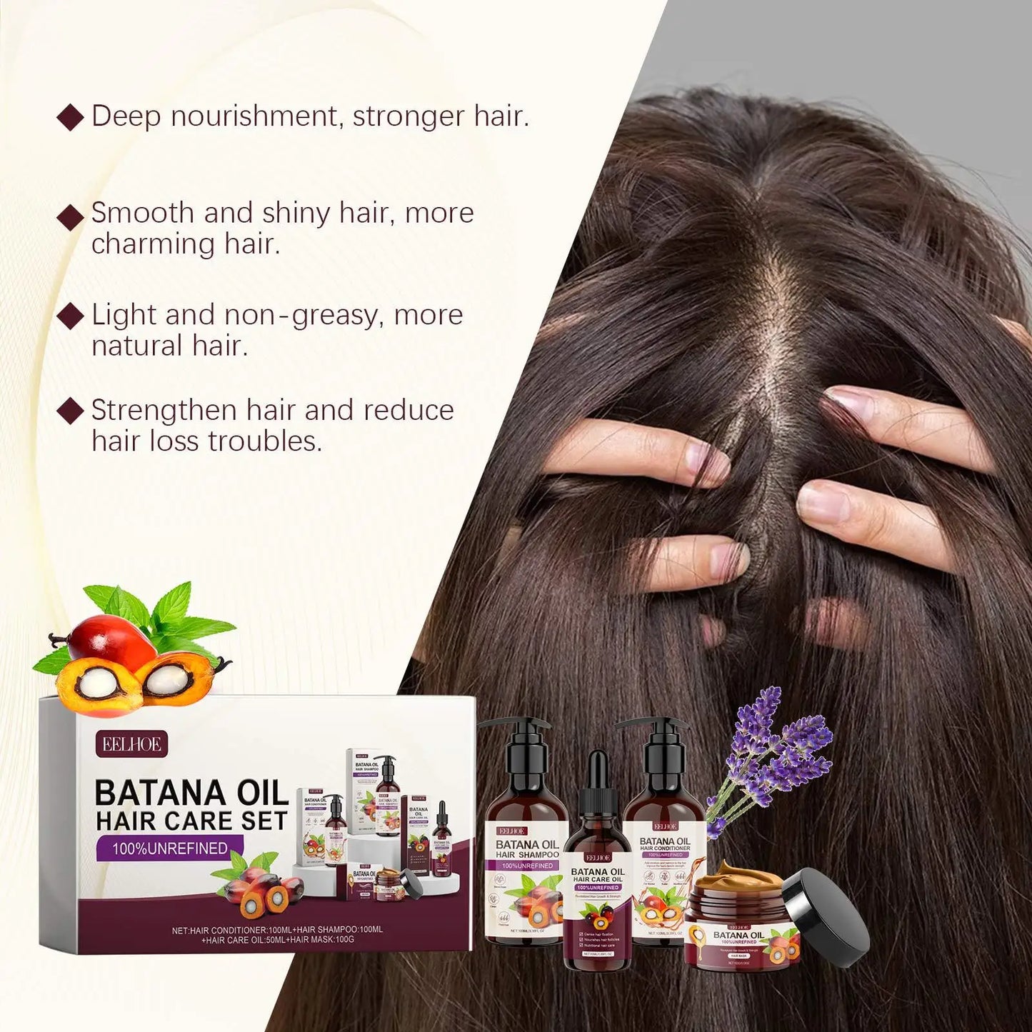 Batana Oil Hair Care Set for Repair