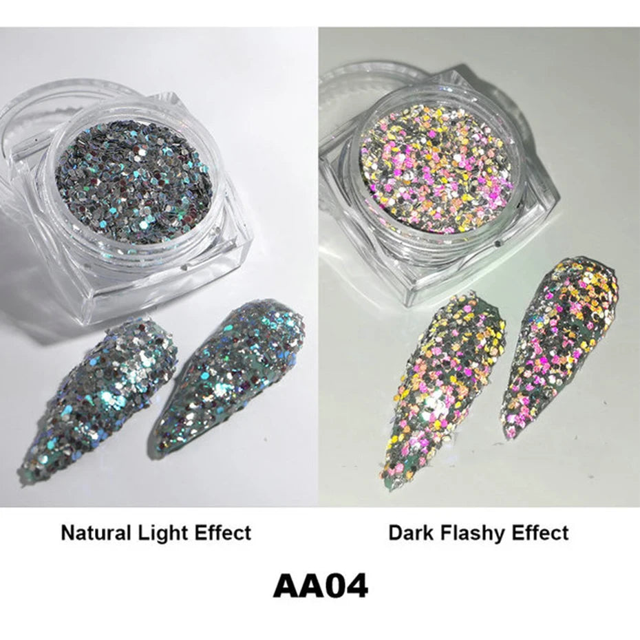 Moonlight Silver Cat Eye Nail Powder