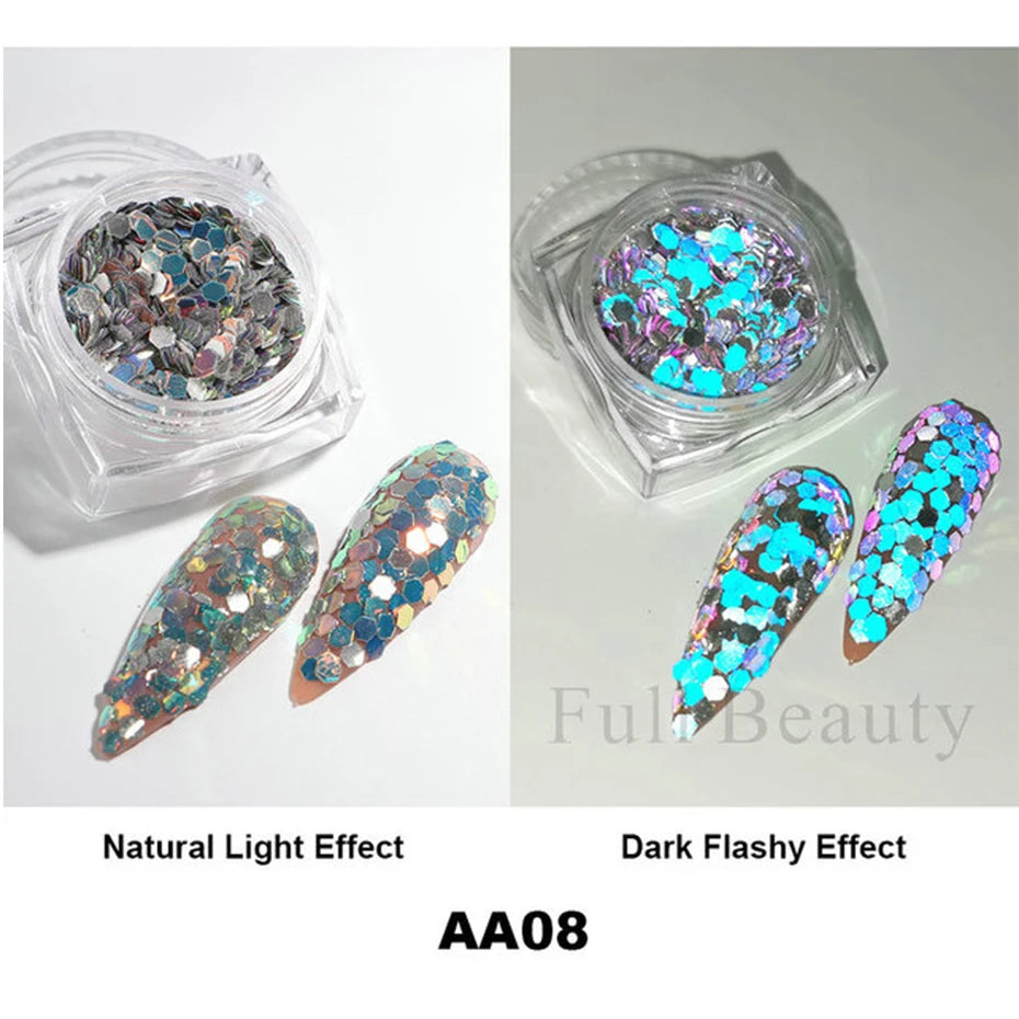 Moonlight Silver Cat Eye Nail Powder