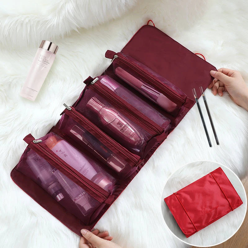 4 in 1 Foldable Nylon Cosmetic Bag