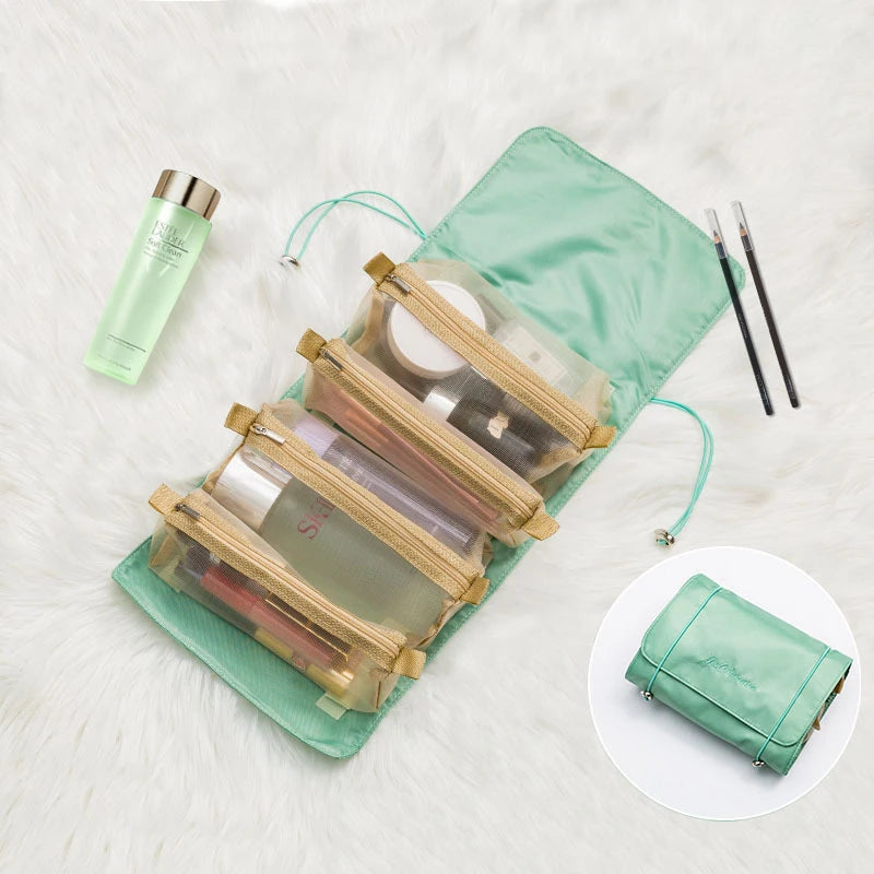4 in 1 Foldable Nylon Cosmetic Bag
