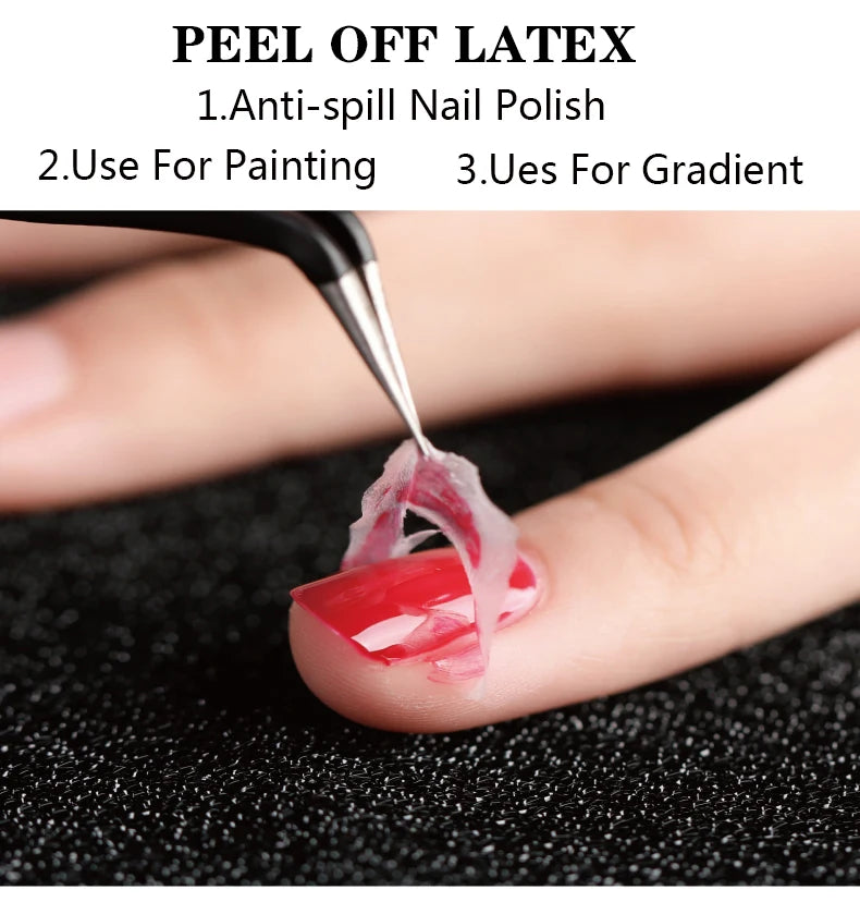 Peel Off Latex Liquid Tape Protect Nail Polish