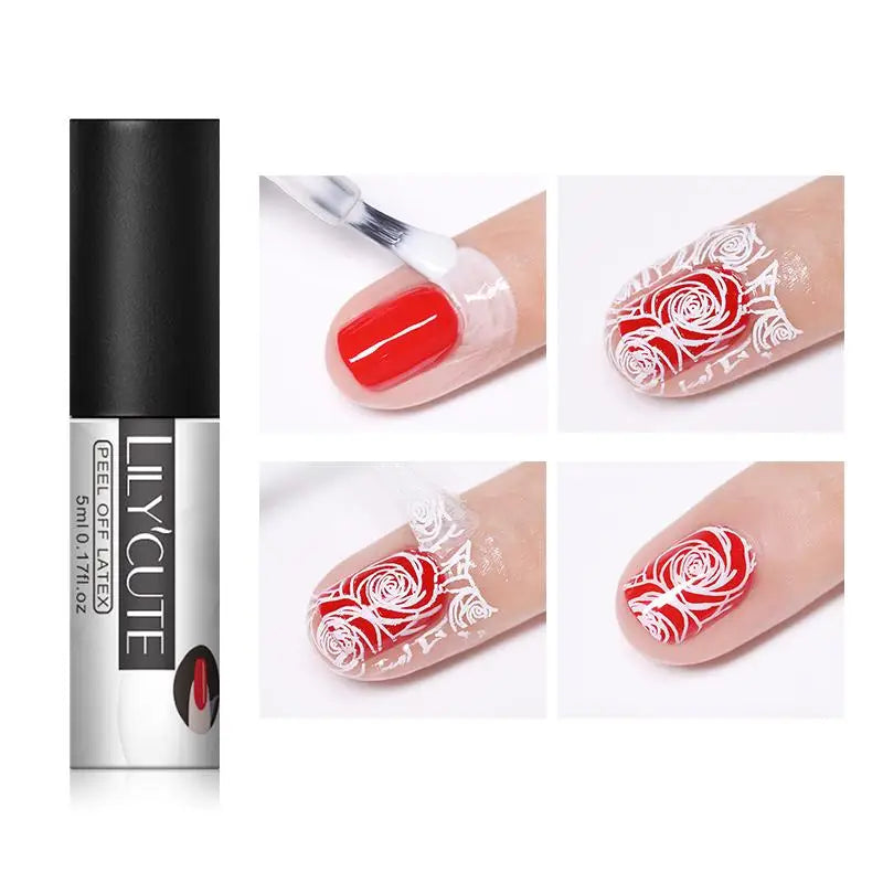 Peel Off Latex Liquid Tape Protect Nail Polish