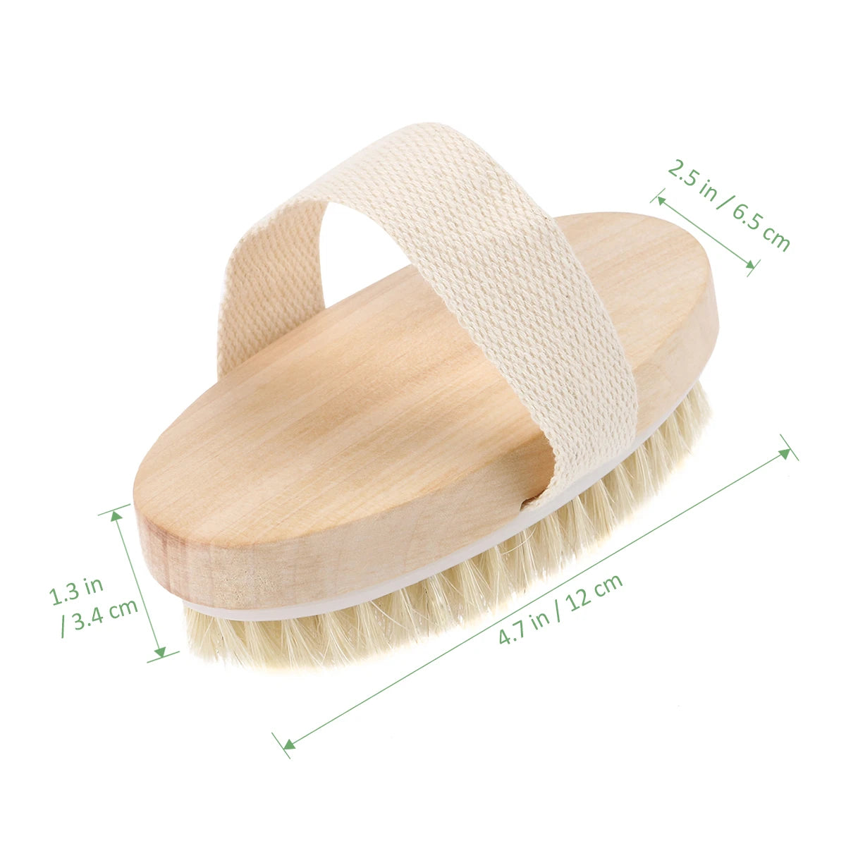 Soft Natural Bristle Dry Skin Body Brush