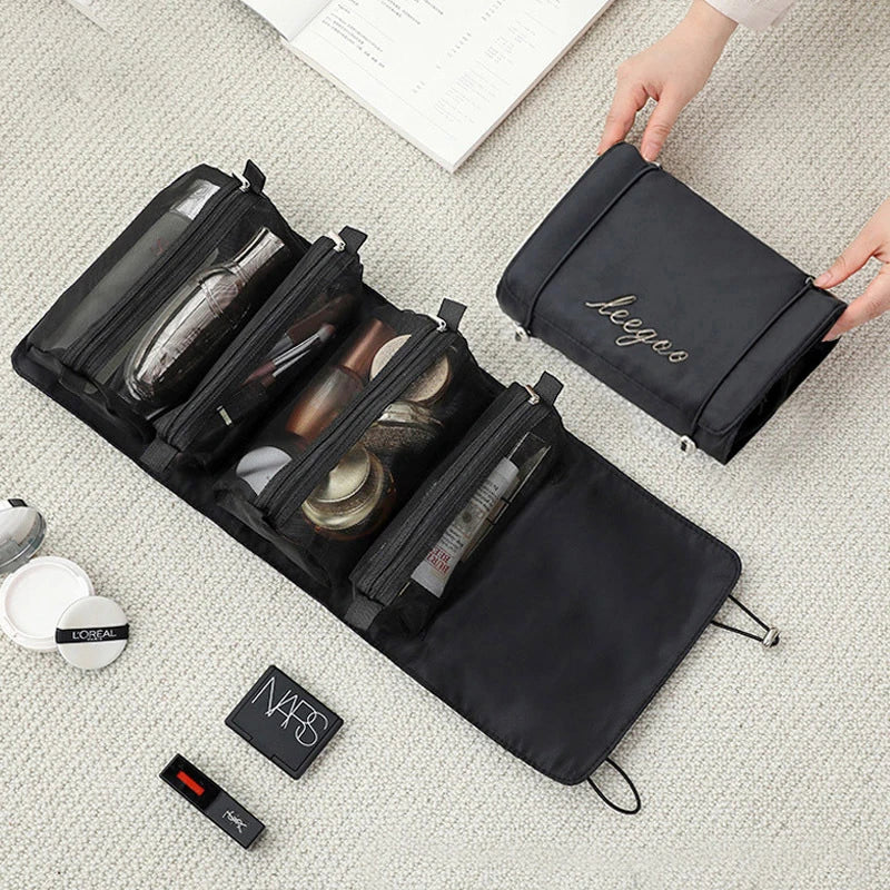 4 in 1 Foldable Nylon Cosmetic Bag