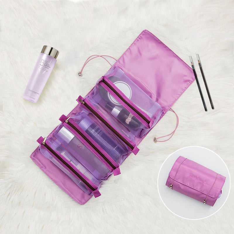 4 in 1 Foldable Nylon Cosmetic Bag