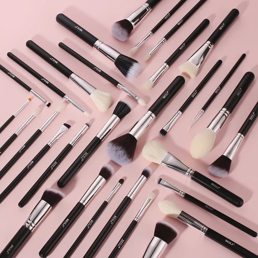 Complete Professional Make Up Brush Set with Goat Hair