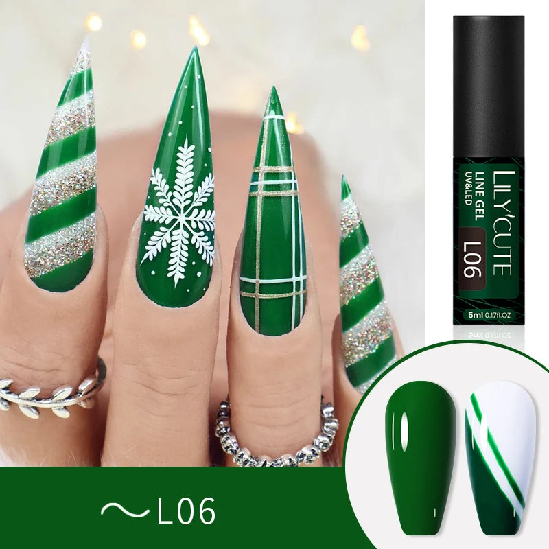 Glitter Gel Liner Nail Polish