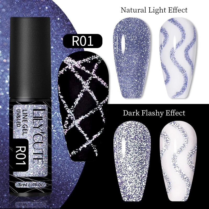 Reflective Metallic Gel Nail Polish