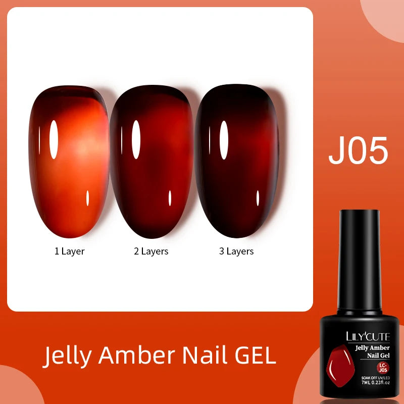 7ML Jelly Amber Gel Nail Polish