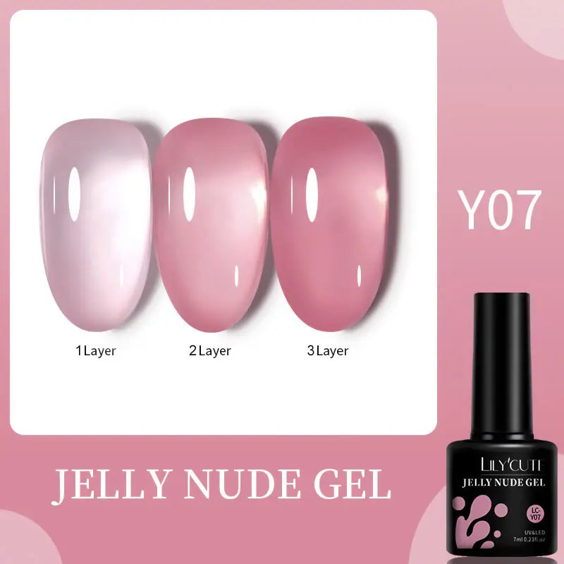 7ML Jelly Amber Gel Nail Polish