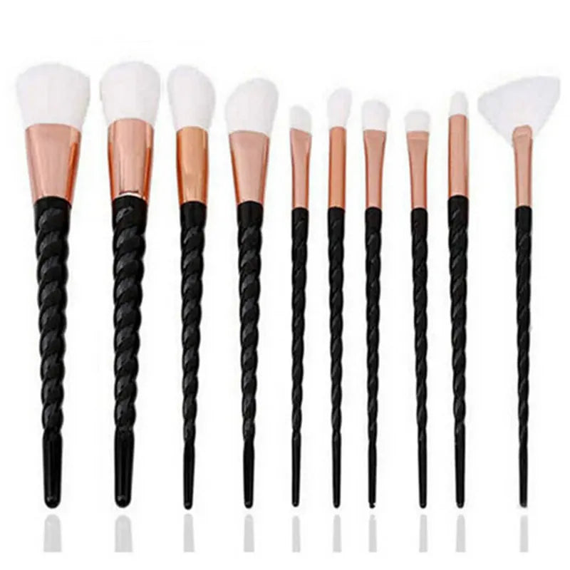 10 Pcs Unicorn Make Up Brush