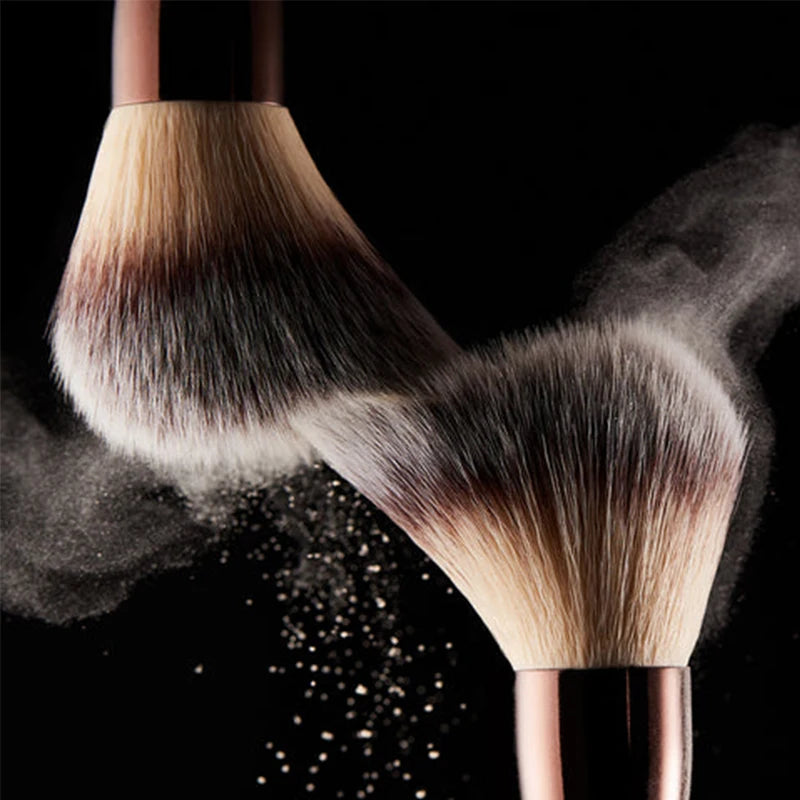 Silver Makeup Brushes Set