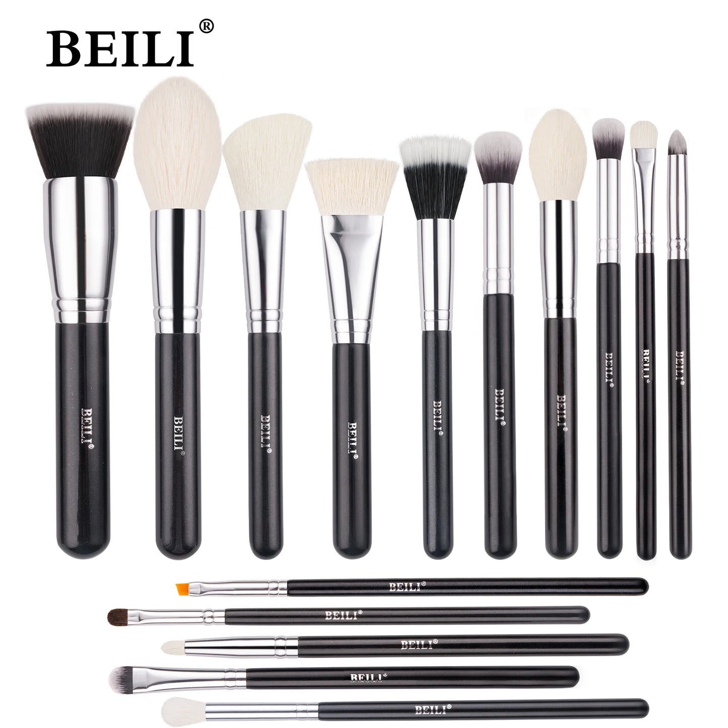 Complete Professional Make Up Brush Set with Goat Hair