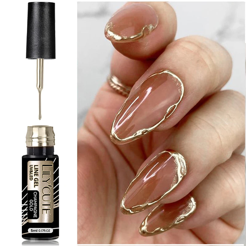 Reflective Metallic Gel Nail Polish