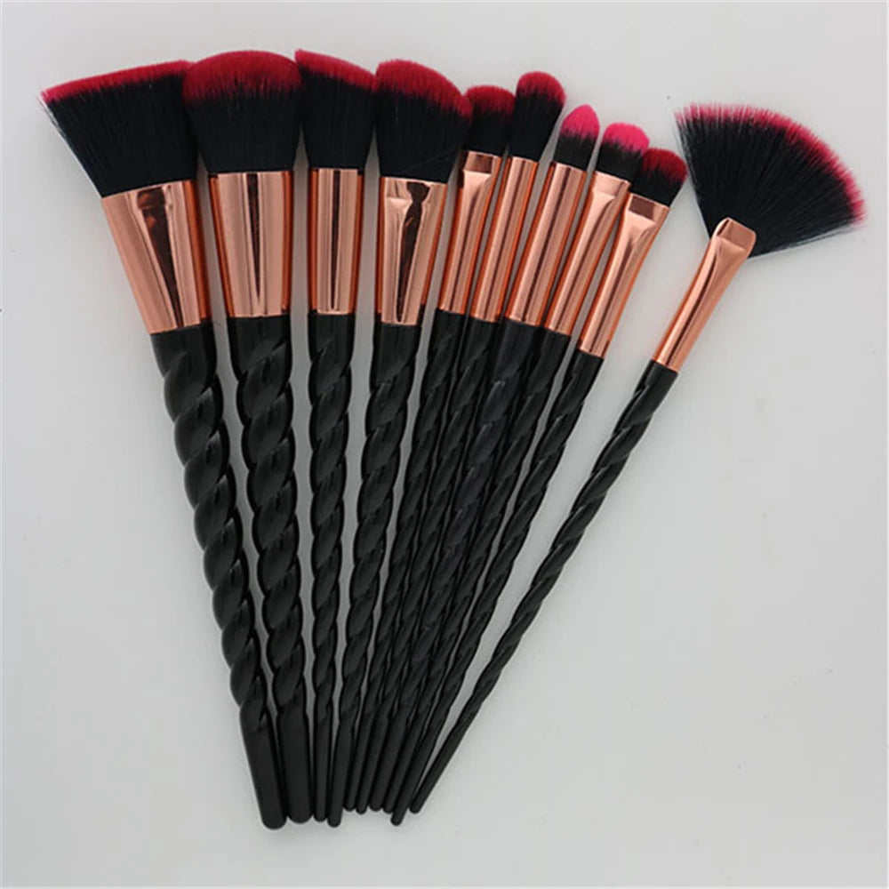 10 Pcs Unicorn Make Up Brush