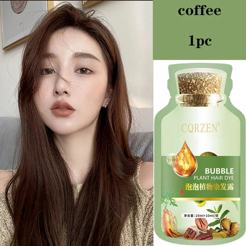 Natural Plant Herbal Hair Dye Shampoo