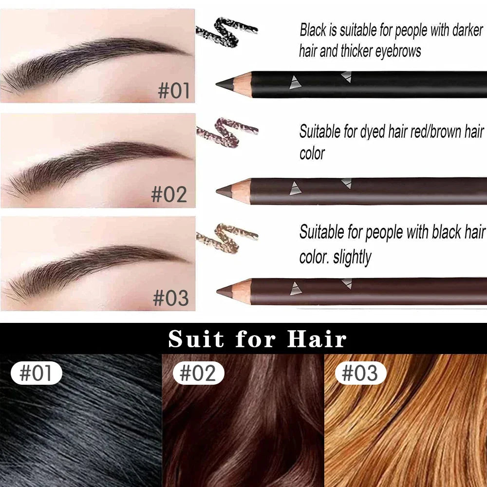 5 Colors Eyebrow Pencil