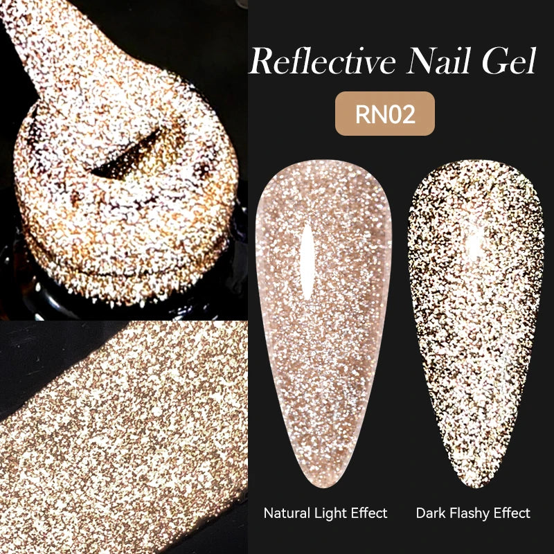 Reflective Metallic Gel Nail Polish