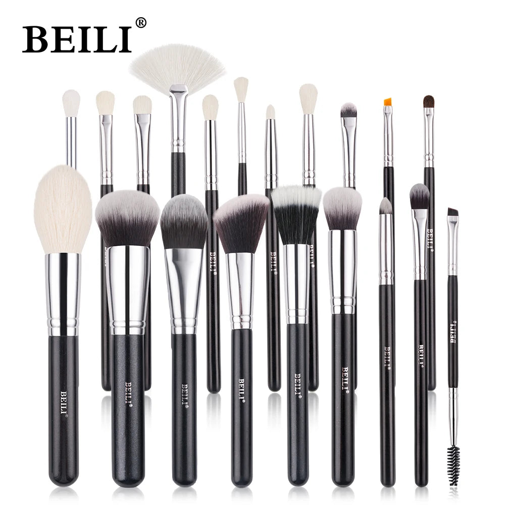 Complete Professional Make Up Brush Set with Goat Hair