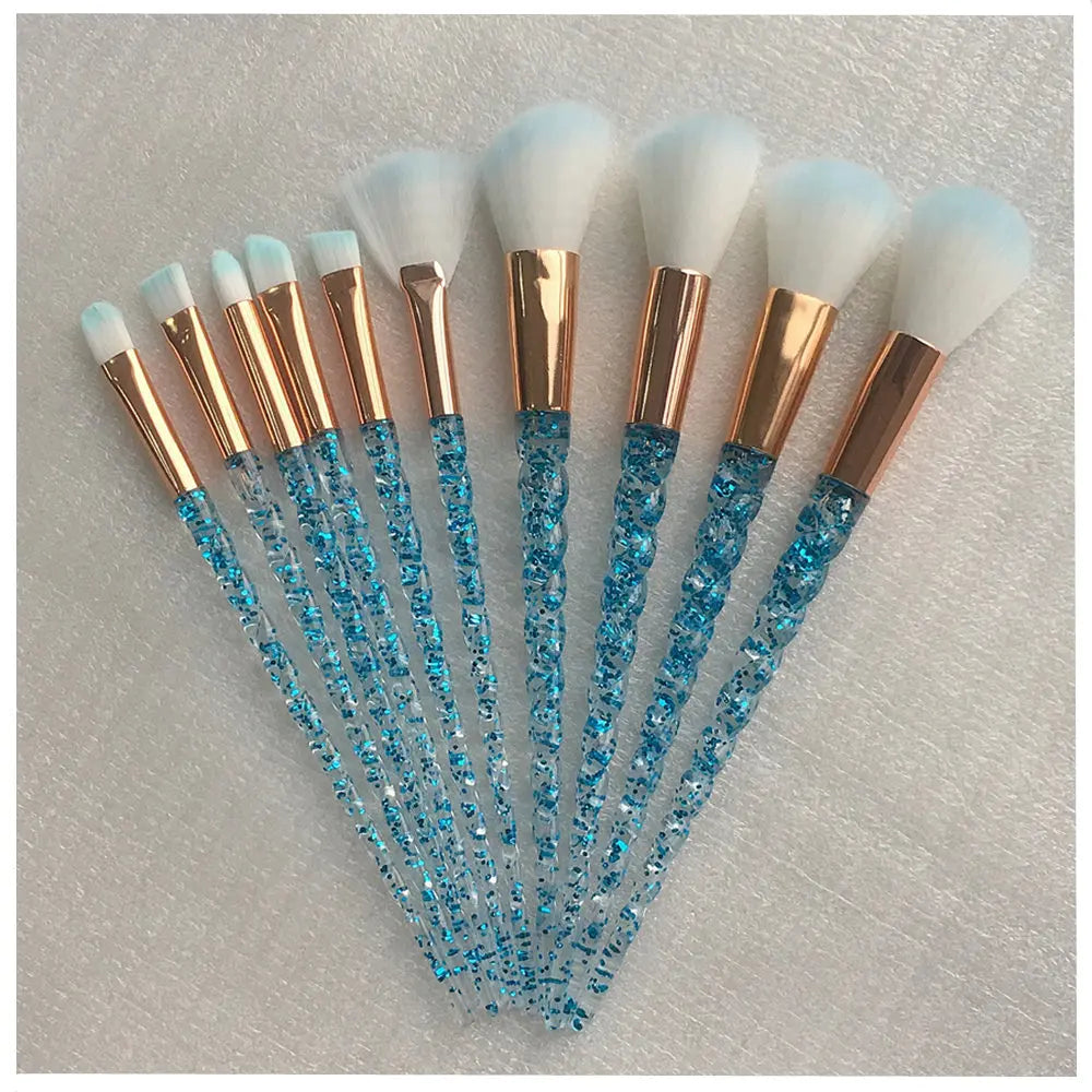 10 Pcs Unicorn Make Up Brush
