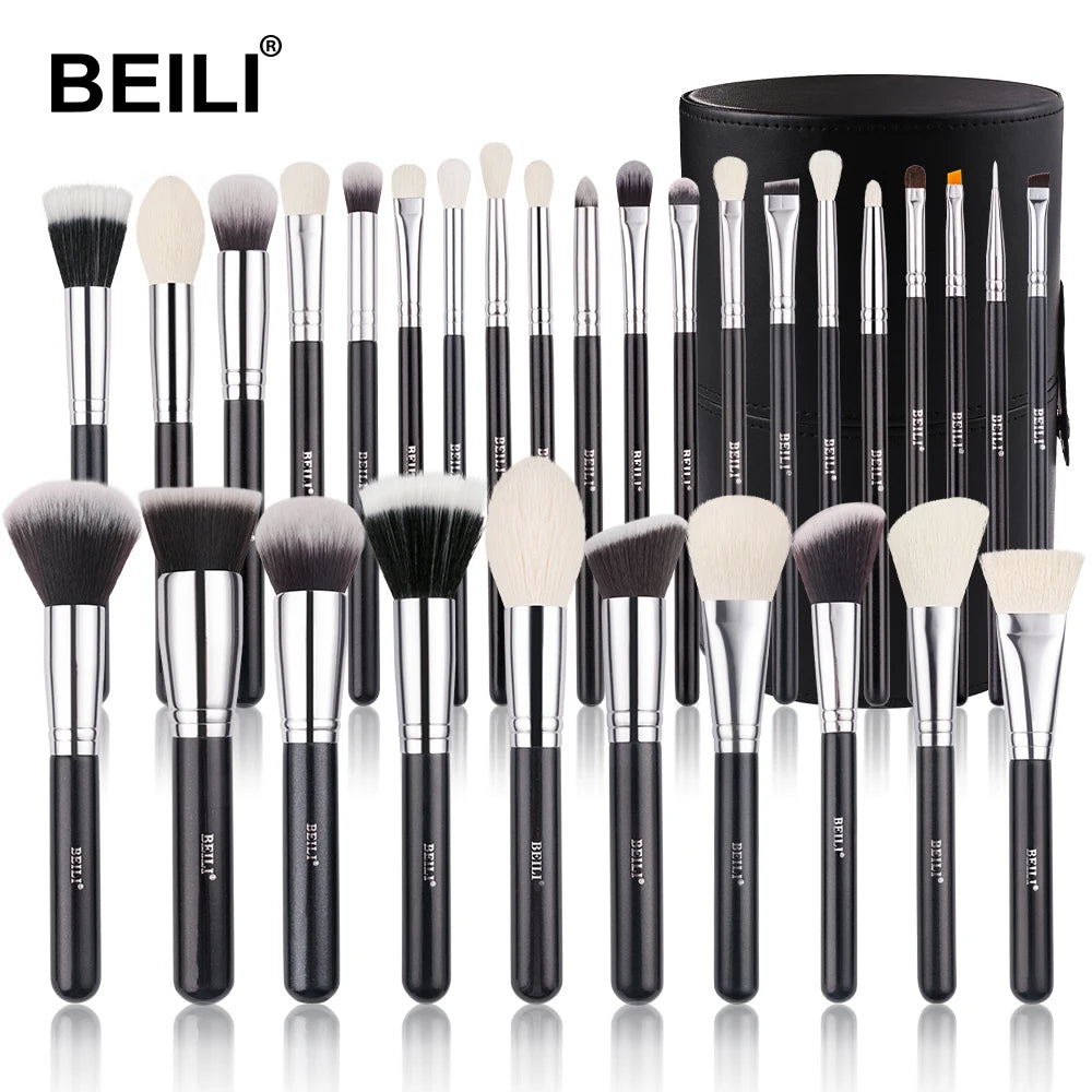 Complete Professional Make Up Brush Set with Goat Hair
