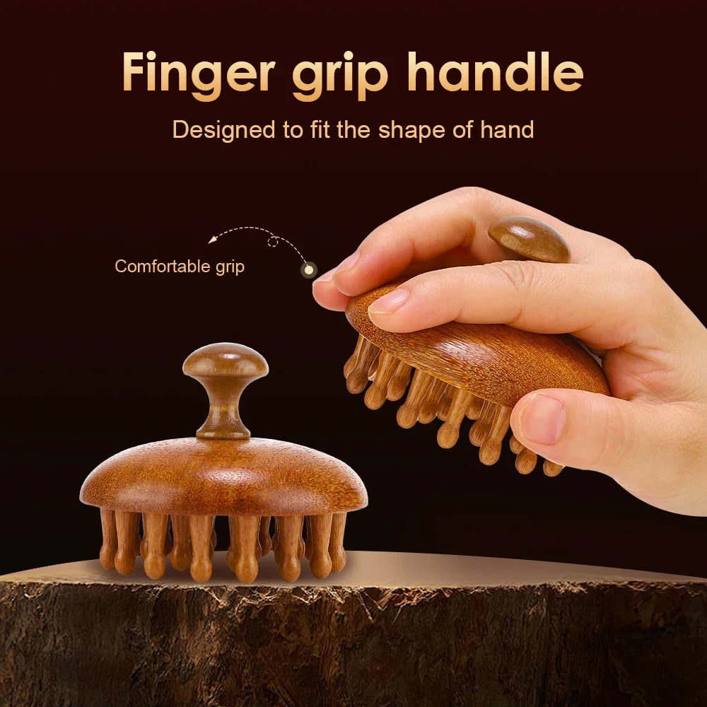 Wooden Anti-Static Massage Comb