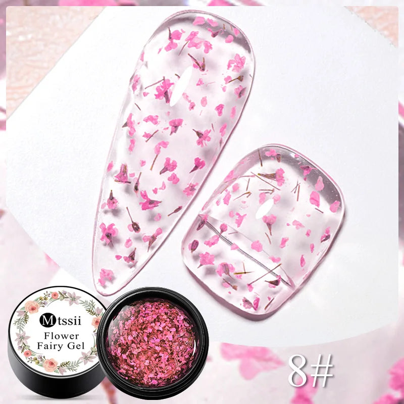 Dried Flower Gel Nail Polish