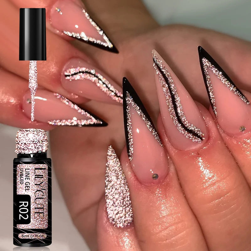 Glitter Gel Liner Nail Polish