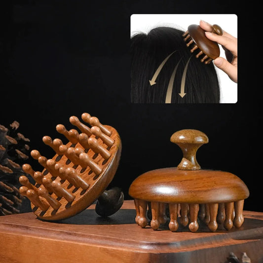 Wooden Anti-Static Massage Comb
