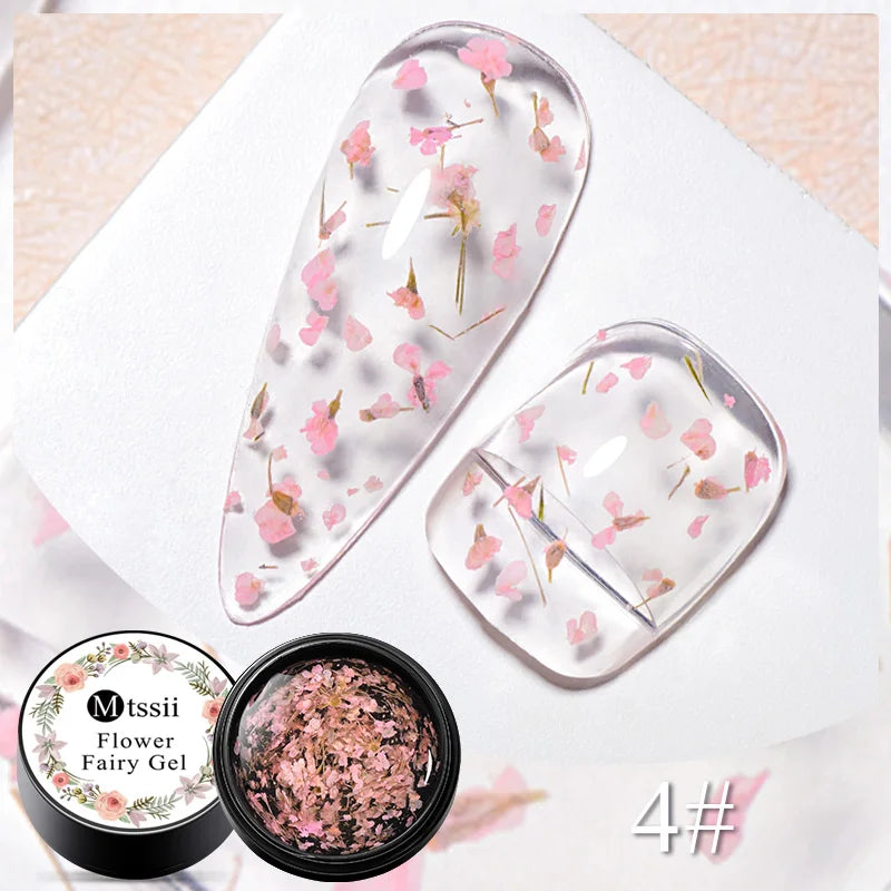 Dried Flower Gel Nail Polish