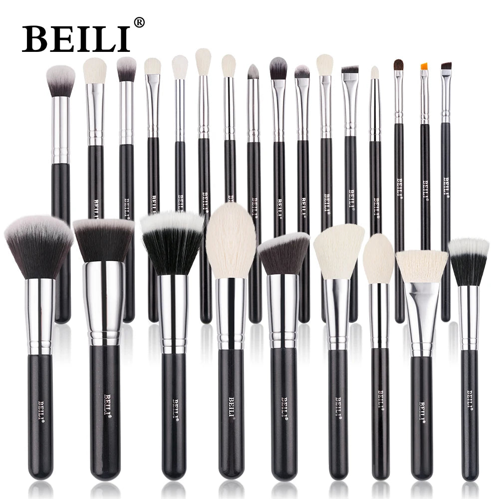 Complete Professional Make Up Brush Set with Goat Hair