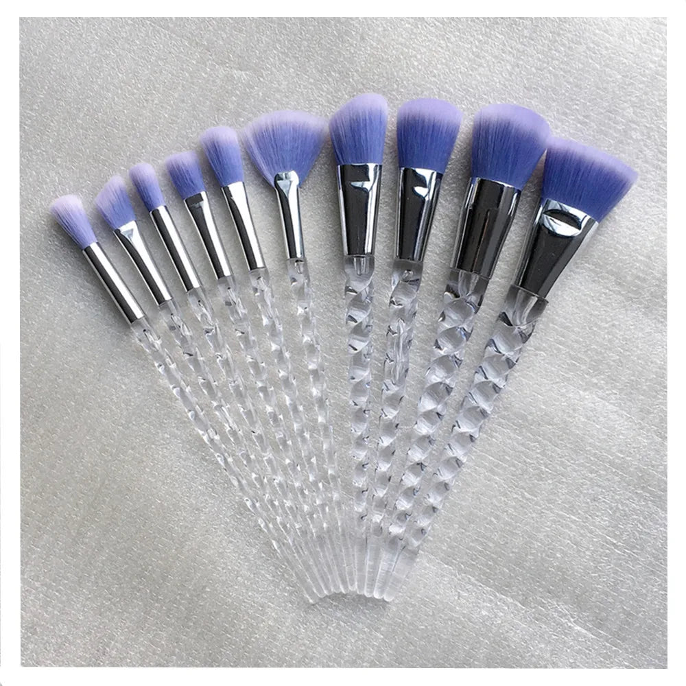 10 Pcs Unicorn Make Up Brush