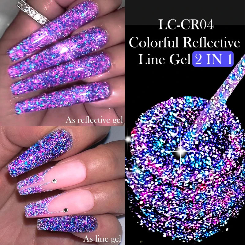 Reflective Metallic Gel Nail Polish