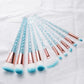 10 Pcs Unicorn Make Up Brush
