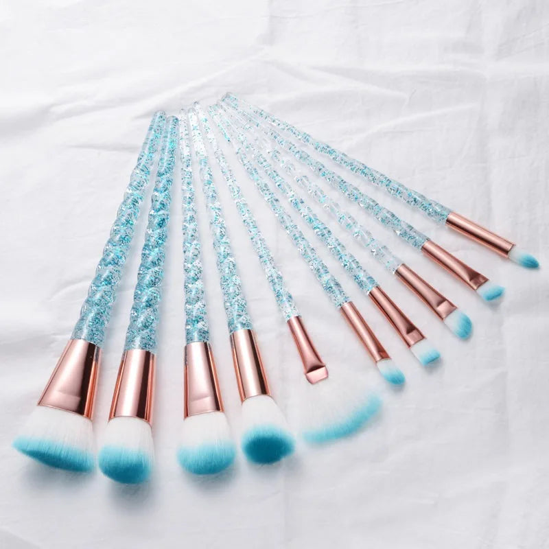 10 Pcs Unicorn Make Up Brush
