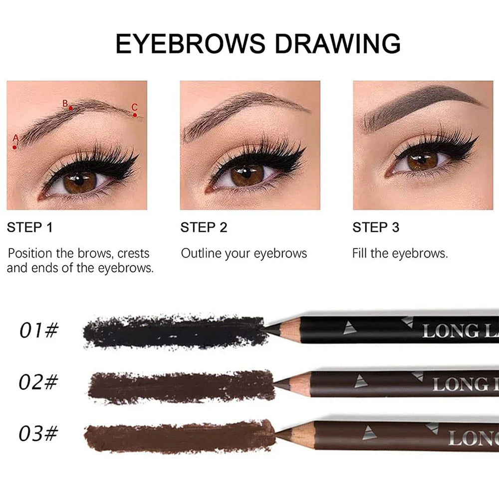 5 Colors Eyebrow Pencil