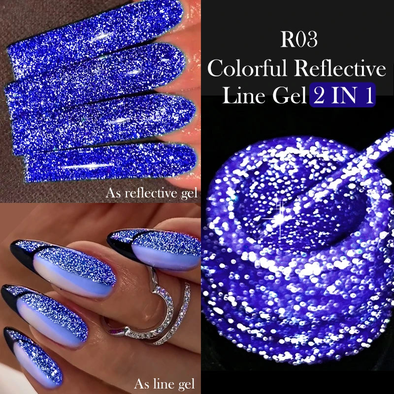 Reflective Metallic Gel Nail Polish