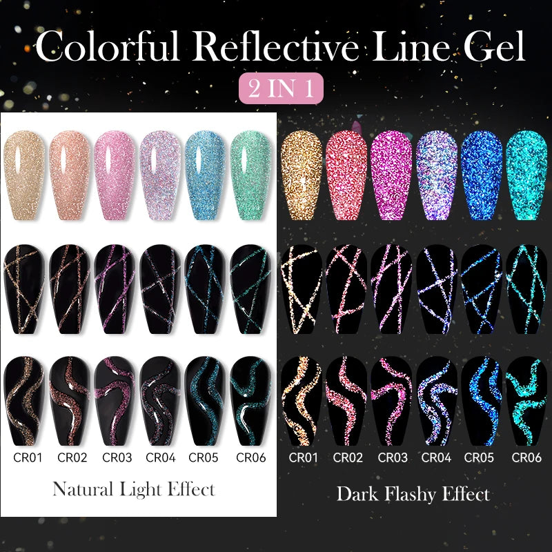 Glitter Gel Liner Nail Polish
