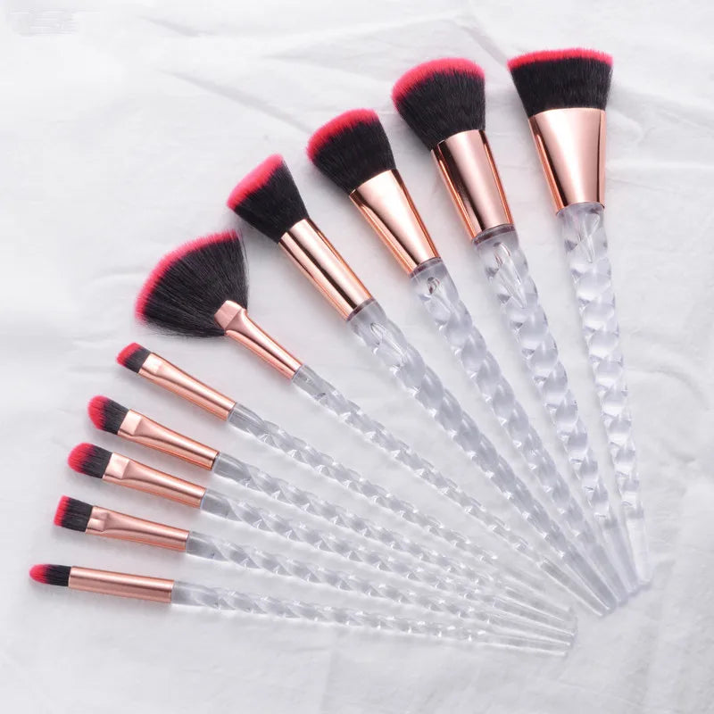 10 Pcs Unicorn Make Up Brush