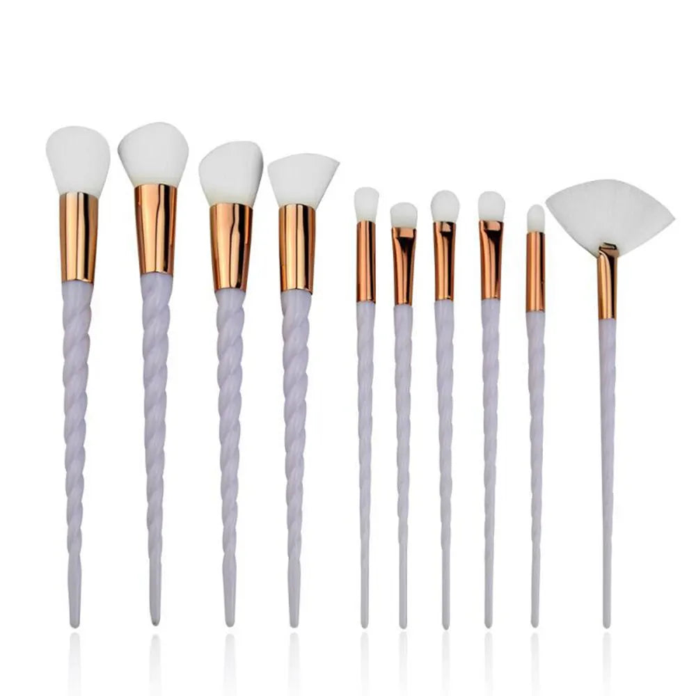 10 Pcs Unicorn Make Up Brush