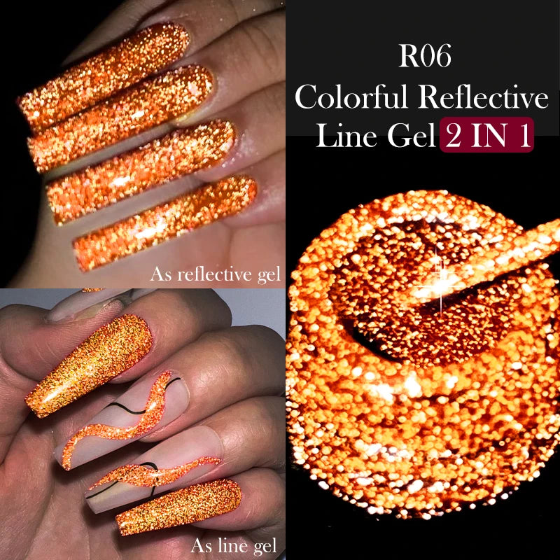 Reflective Metallic Gel Nail Polish